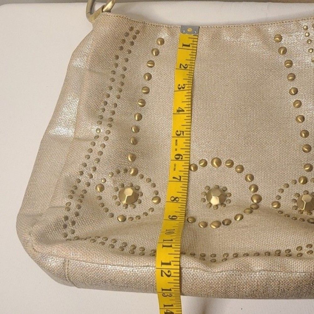 Franco Sarto vintage Y2K metallic gold studded purse - Picture 12 of 14